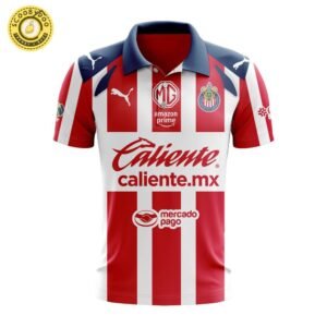 LIGA MX Chivas Guadalajara Personalized 2026 Home Design Polo