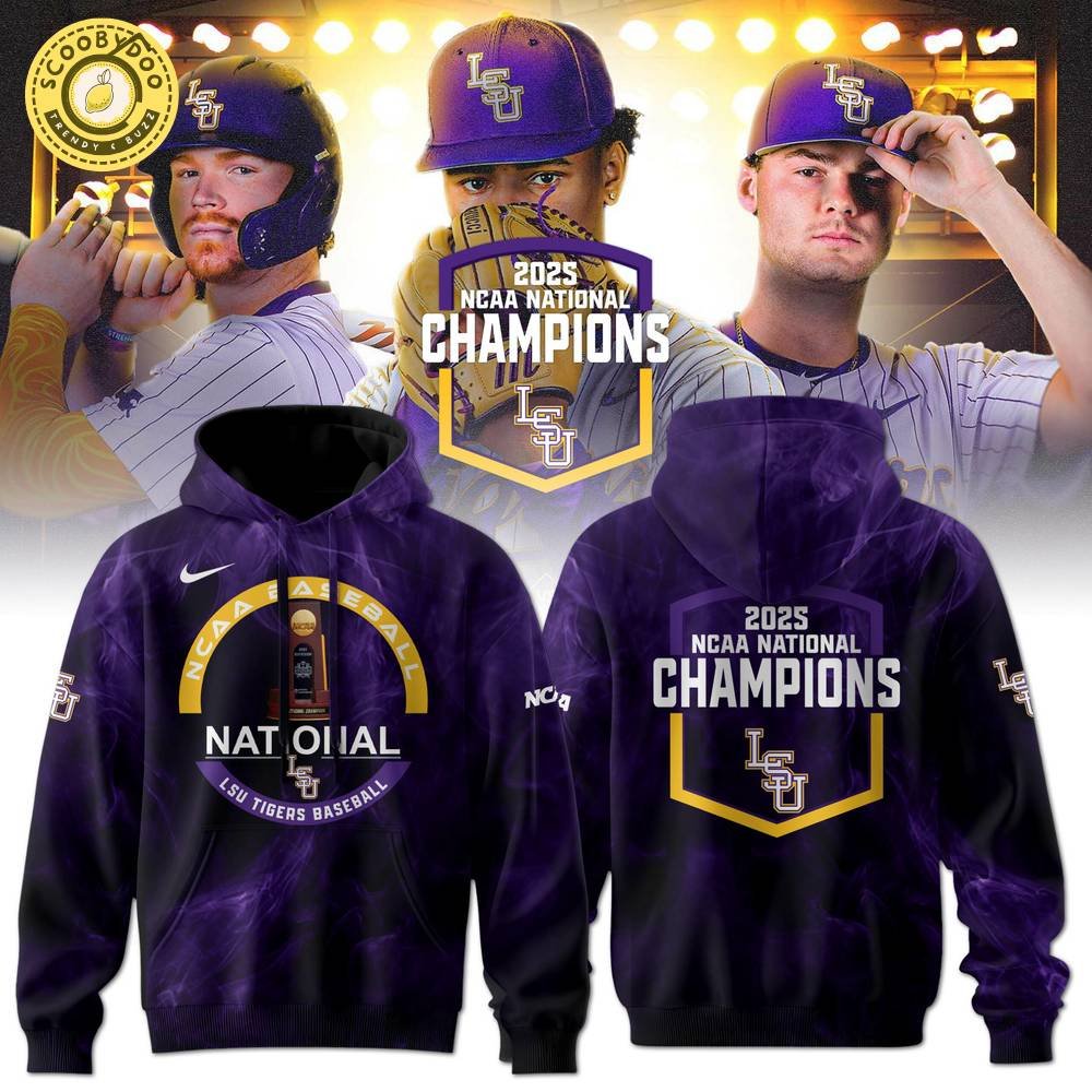 LSU Tigers Baseball College World Series 2025- Hoodie LSU Tigers Baseball College World Series 2025- Hoodie