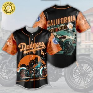 Los Angeles Dodgers Motor Jersey 2025 -3D Baseball Jersey