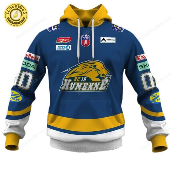 Slovak Extraliga HC 19 Humenne Jersey Style Hoodie