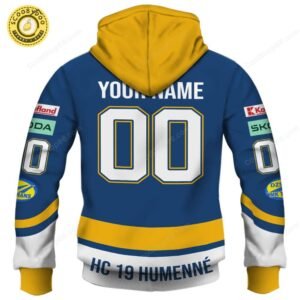 Slovak Extraliga HC 19 Humenne Jersey Style Hoodie