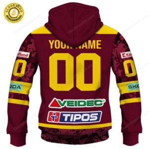 Slovak Extraliga HK Dukla Trencin Jersey Style Hoodie