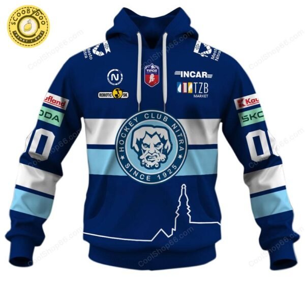 Slovak Extraliga HK Nitra Jersey Style Hoodie