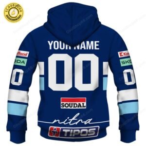 Slovak Extraliga HK Nitra Jersey Style Hoodie