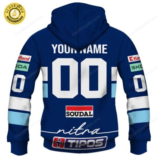 Slovak Extraliga HK Nitra Jersey Style Hoodie
