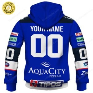 Slovak Extraliga HK Poprad Jersey Style Hoodie