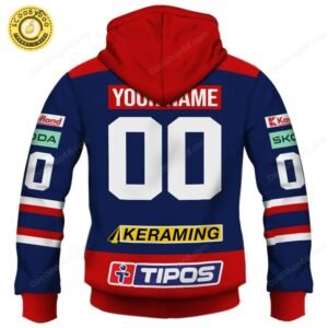 Slovak Extraliga HKM Zvolen Jersey Style Hoodie