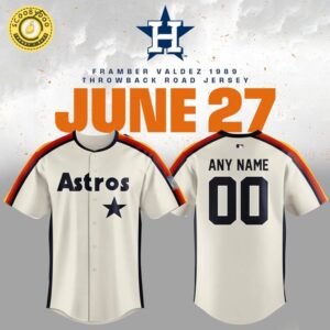 Special Framber Valdez 1989 Throwback Road Astros Jersey