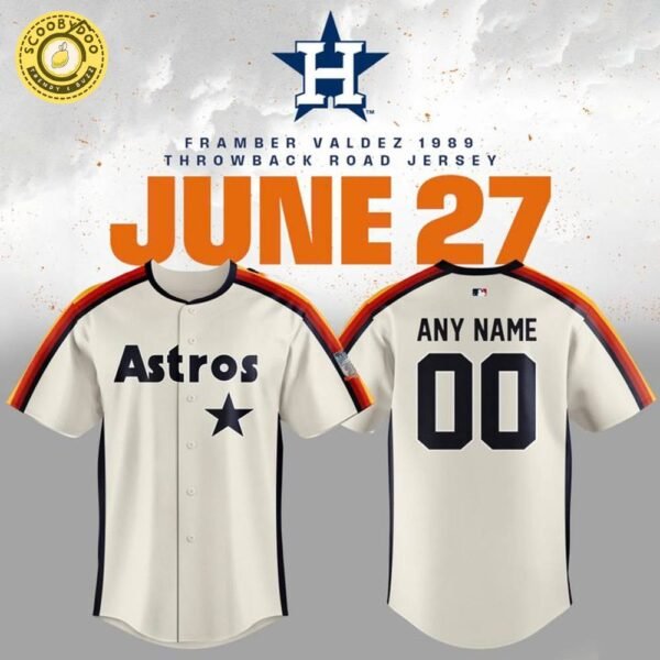 Special Framber Valdez 1989 Throwback Road Astros Jersey