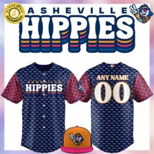 The Asheville Tourists Hippies Replica Jersey