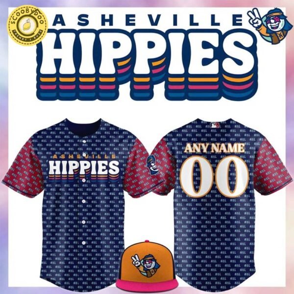 The Asheville Tourists Hippies Replica Jersey