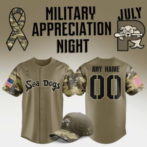 Portland Sea Dogs Military Appreciation 2025 Jersey