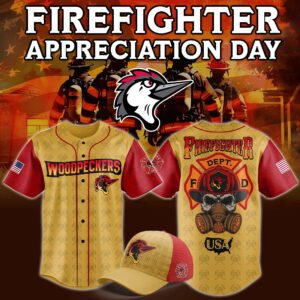 Fayetteville Woodpeckers x Firefighter Appreciation Day Baseball Jersey 2025