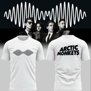 Arctic Monkeys Oscilloscope Logo Tee (White) – Limited Edition