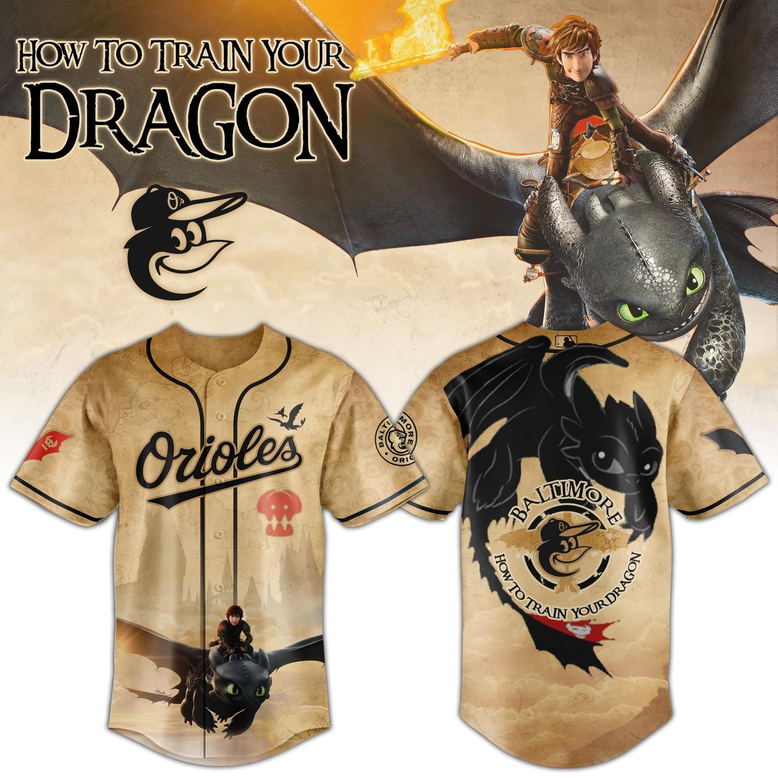 Baltimore Orioles x How to Train Your Dragon Jersey Limited Edition 2025 Baltimore Orioles x How to Train Your Dragon Jersey Limited Edition 2025
