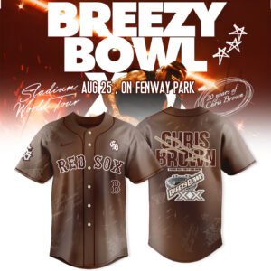Boston Red Sox x Breezy Bowl XX Tour 2025 jersey limited edition