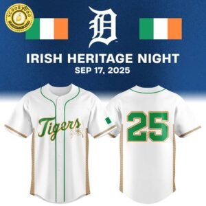 Detroit Tigers Irish Heritage Jersey 2025