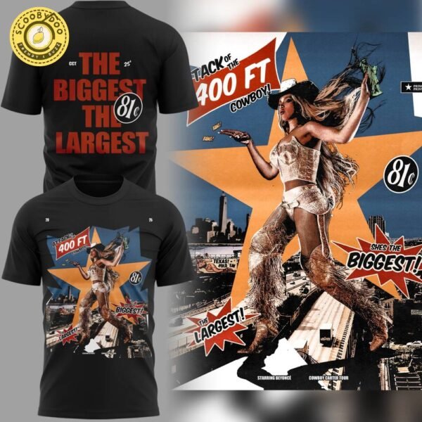 “ATTACK OF THE 400FT COWBOY!” STARRING BEYONCÉ T-SHIRT