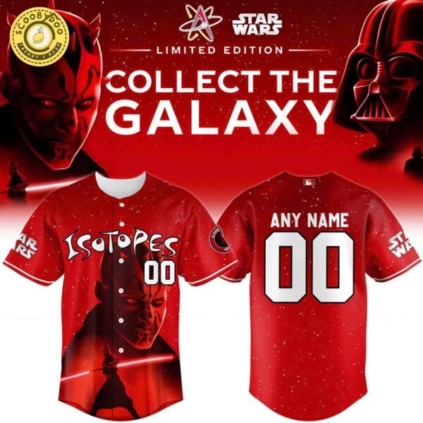Albuquerque Isotopes x Star Wars Baseball Jersey 2025 Darth Maul