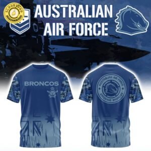 Australian Air Force x Brisbane Broncos Combo Tshirt