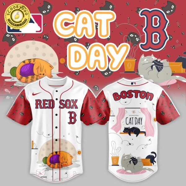 Boston Red Sox x Cat Day Baseball Jersey