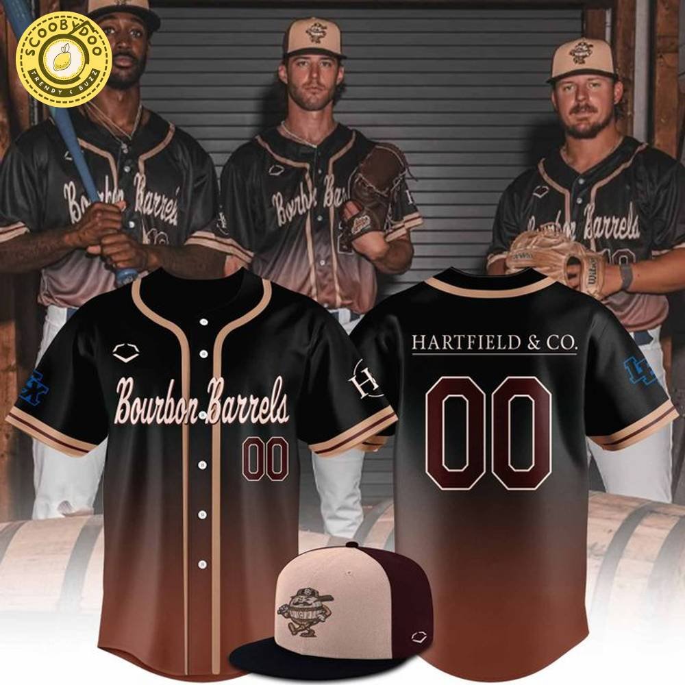 Bourbon Barrels Baseball Jersey – Custom Team Shirt Bourbon Barrels Baseball Jersey – Custom Team Shirt