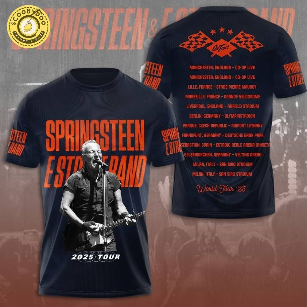 Bruce Springsteen E Street Band 2025 Tour Shirt – World Tour Concert Tee Bruce Springsteen E Street Band 2025 Tour Shirt – World Tour Concert Tee