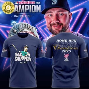 CAL Raleigh Big Dumper 2025 MLB Home Runs Derby Champions T-shirt – Navy