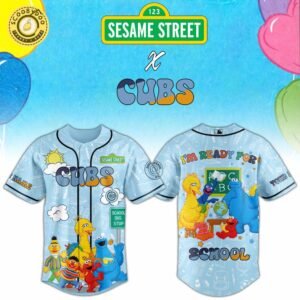 Chicago Cubs X Sesame Back To School Jersey Custom Name Limited Edition