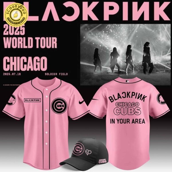 Chicago Cubs x BLACKPINK 2025 Tour Baseball Jersey