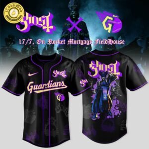 Cleveland Guardians x Ghost Band World Tour 2025 Jersey