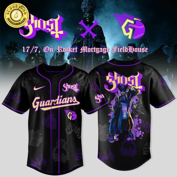 Cleveland Guardians x Ghost Band World Tour 2025 Jersey