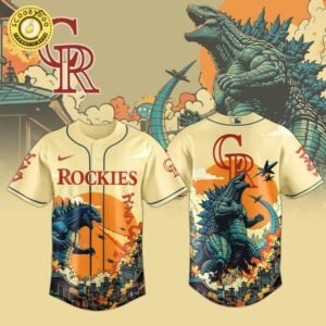 Colorado Rockies Special Godzilla Limited Edition Jersey