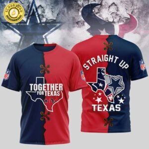 Dallas Cowboys x Houston Texans | Premium Together For Texas 3D Shirt