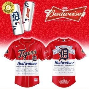 Detroit Tigers x Budweiser Version 2025 Baseball Jersey