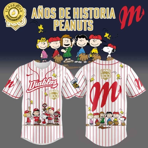 Edición limitada Diablos Rojos del México x 100 Años De Historia Peanuts Jersey