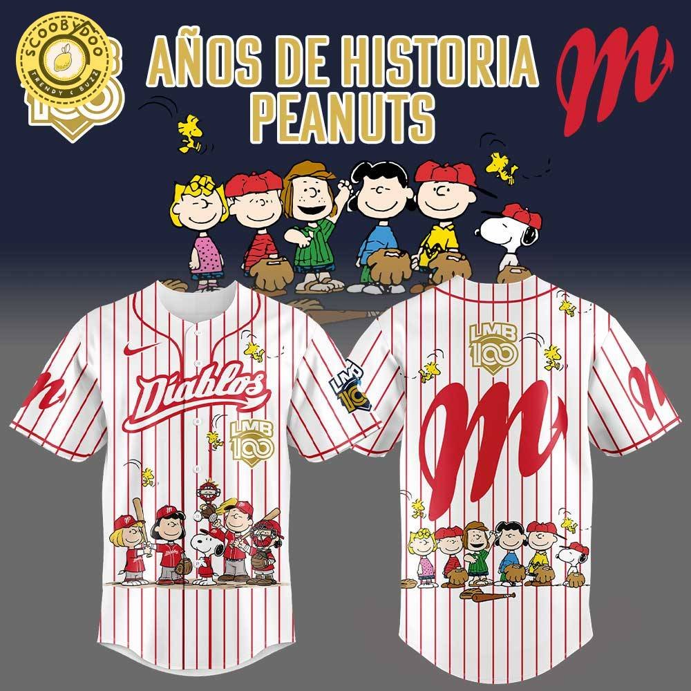 Edición limitada Diablos Rojos del México x 100 Años De Historia Peanuts Jersey Edición limitada Diablos Rojos del México x 100 Años De Historia Peanuts Jersey