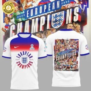 England Football Team Champions of the UEFA Women’s EURO 2025 Shirt