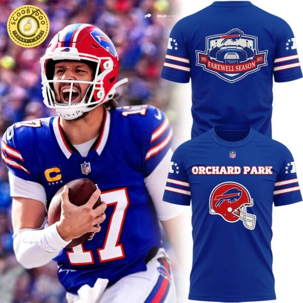Exclusive 2025 Buffalo Bills Red Helmets Back T-Shirt