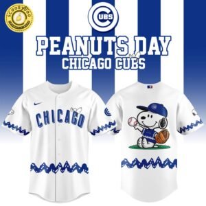 Exclusive 2025 Chicago Cubs x Peanuts Night Baseball Jersey – Limited Edition