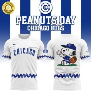 Exclusive 2025 Chicago Cubs x Peanuts Night Tshirt – Limited Edition