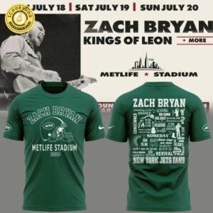 Exclusive Versio Zach Bryan x New York Jets Tshirt 2025