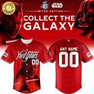 Hartford Yard Goats x Star Wars Baseball Jersey 2025 Darth Maul