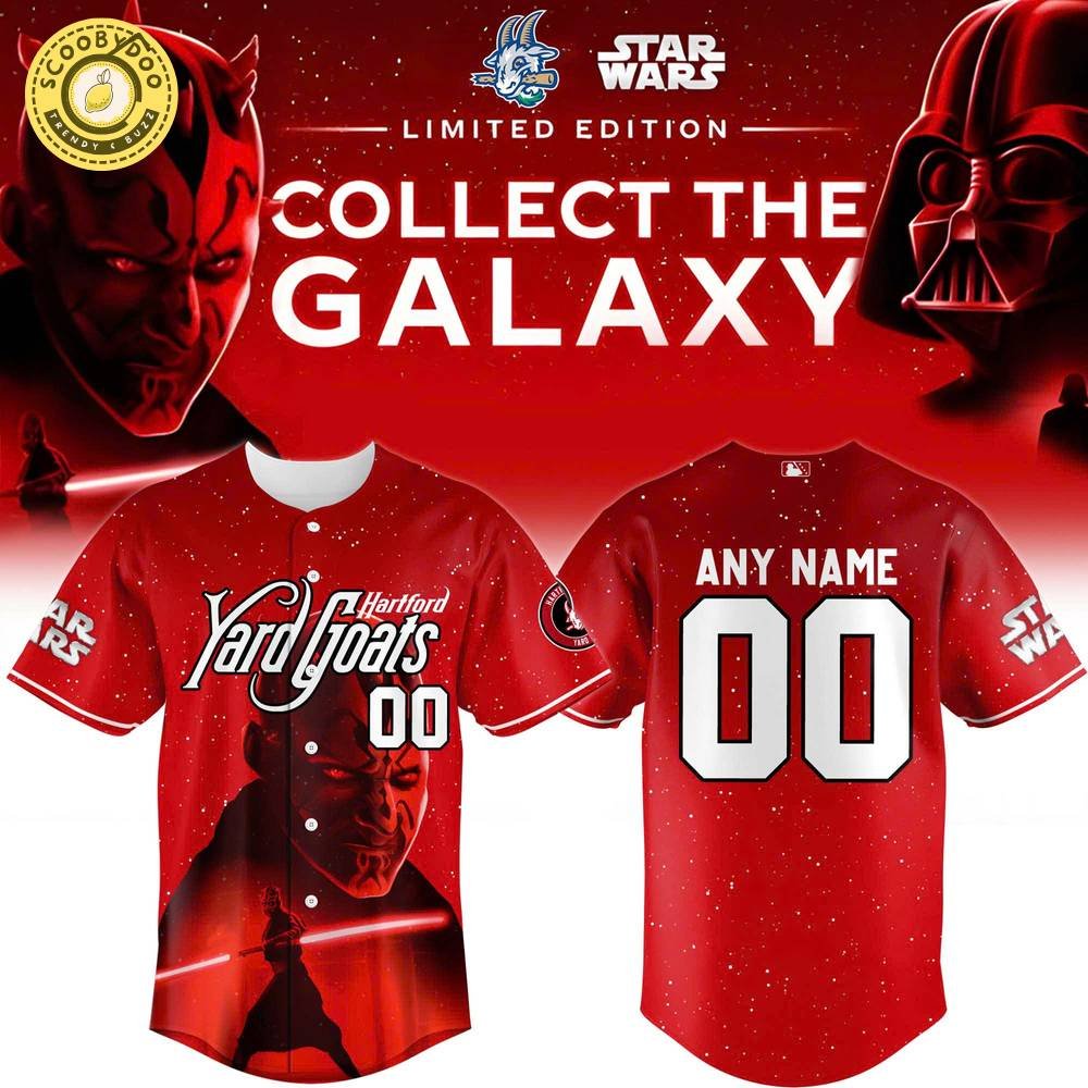 Hartford Yard Goats x Star Wars Baseball Jersey 2025 Darth Maul Hartford Yard Goats x Star Wars Baseball Jersey 2025 Darth Maul