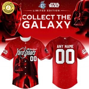 Hartford Yard Goats x Star Wars Baseball Jersey 2025 Darth Vader