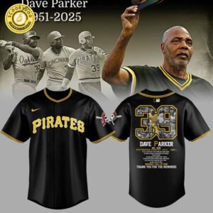 Honoring The Legend – Dave Parker Pirates Baseball black Jersey