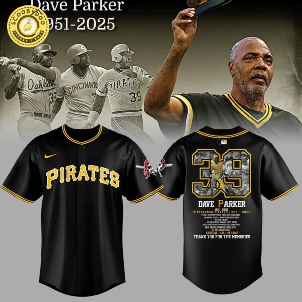 Honoring The Legend – Dave Parker Pirates Baseball black Jersey