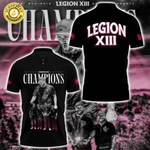 Limited Edition Legion Back-To-Back Champions Black PoloShirt