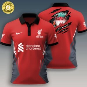 Liverpool Polo Shirt Custom Name For Fan 2025