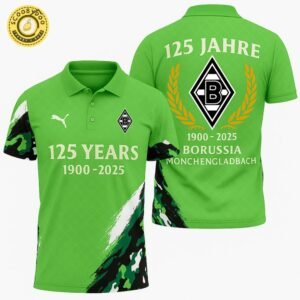 New Limited Edition Borussia Mönchengladbach 125TH YEARS Polo Shirt
